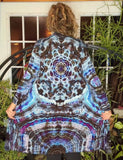 L Tie Dye Pocket Cardigan