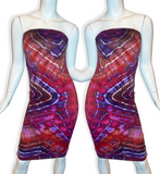 S Tie Dye Tube Dress