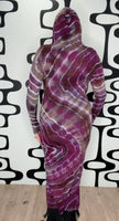 M Tie Dye Hooded Maxi Dress