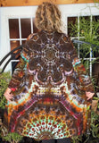 XL Tie Dye Pocket Cardigan