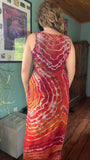 L Tie Dye Maxi Dress