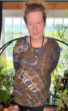 XL Tie Dye Thermal Henley Shirt
