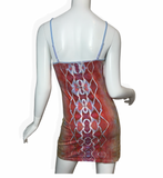 L Tie Dye Mini Dress