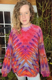 2XL Tie Dye Unisex Long Sleeve Shirt