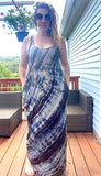 Tie dye maxi dress