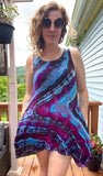 Small Tie Dye Pocket Mini Dress