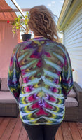 M Tie Dye Henley Shirt