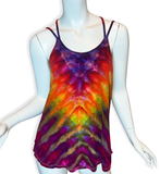 L Tie Dye Strappy Tank Top
