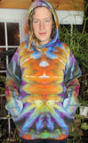 L/XL Tie Dye Pullover Hoodie