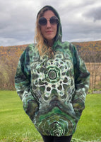 Tie dye pullover hoodie