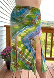 XL Tie Dye Midi Skirt