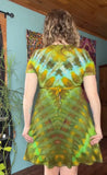 L Tie Dye Wrap Dress