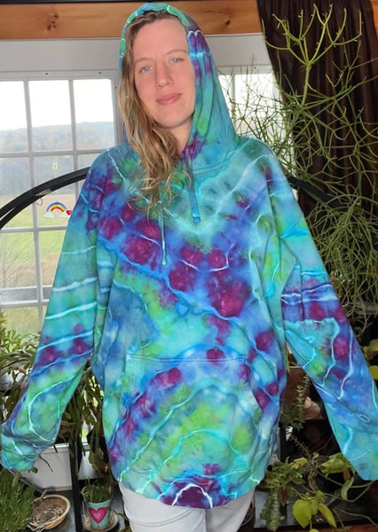 2X/3X Tie Dye Pullover Hoodie
