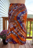 L Tie Dye Midi Skirt