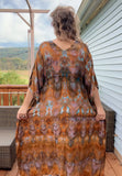 Tie Dye Cinched Caftan