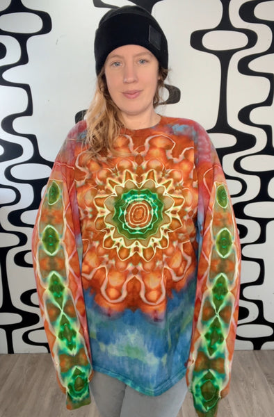 XL Tie Dye Unisex Long Sleeve Shirt