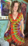 1X Tie Dye Wrap Dress