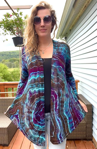 Tie dye cardigan 