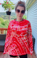 2XL Tie Dye Henley Shirt