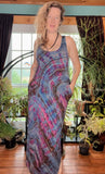Tie dye dress, maxi dress