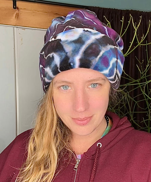 Tie Dye Velour Beanie