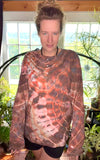 XL Tie Dye Thermal Henley Shirt