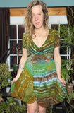 S Tie Dye Wrap Dress