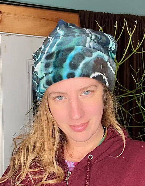 Tie Dye Velour Beanie