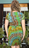 S Tie Dye Wrap Dress