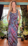 Tie dye dress, maxi dress