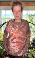 XL Tie Dye Thermal Henley Shirt