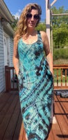 Tie dye maxi dress