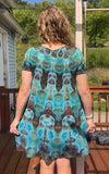 L/XL Tie Dye Babydoll Dress