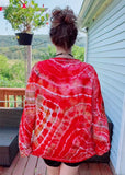 2XL Tie Dye Henley Shirt