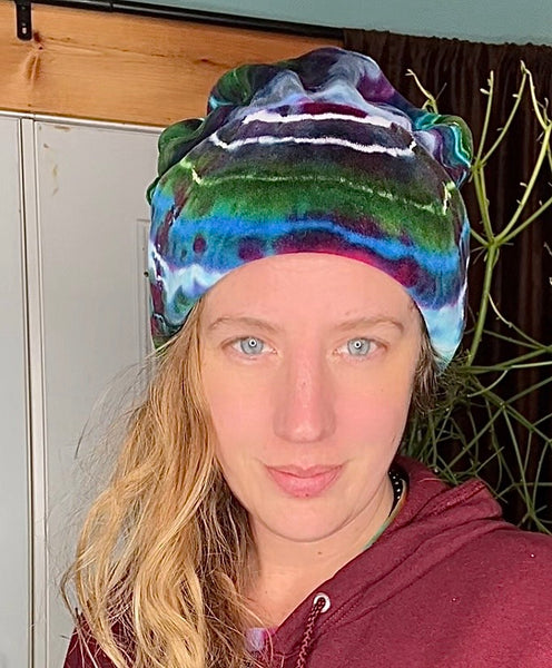 Tie Dye Velour Beanie