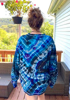 3XL Tie Dye Henley Shirt