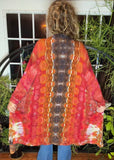 2XL Tie Dye Pocket Cardigan