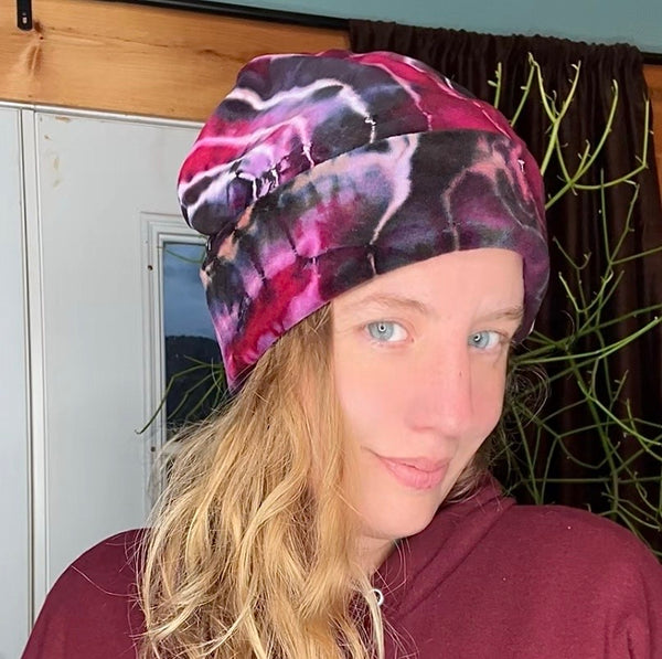 Tie Dye Velour Beanie