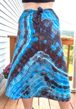 3X Tie Dye Midi Skirt