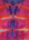 L Tie Dye Thermal Henley Shirt