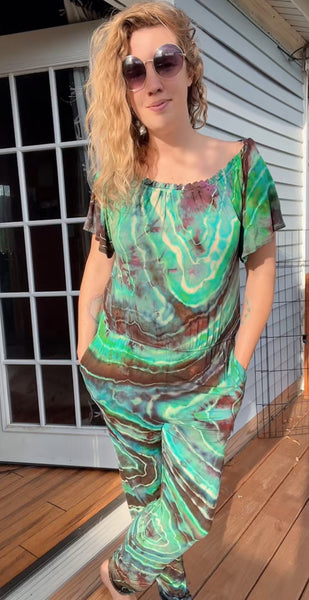 Tie dye jumpsuit
