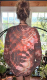 XL Tie Dye Thermal Henley Shirt