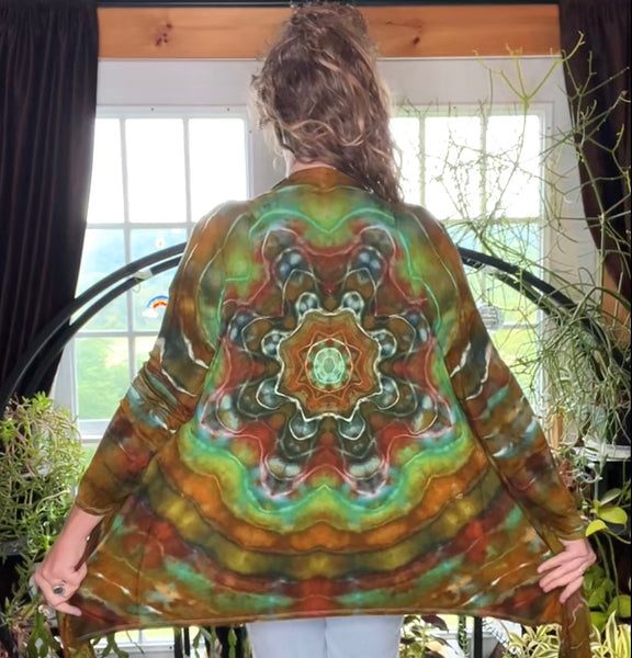 Tie dye cardigan, duster 