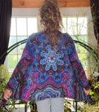 Tie dye cardigan, duster 