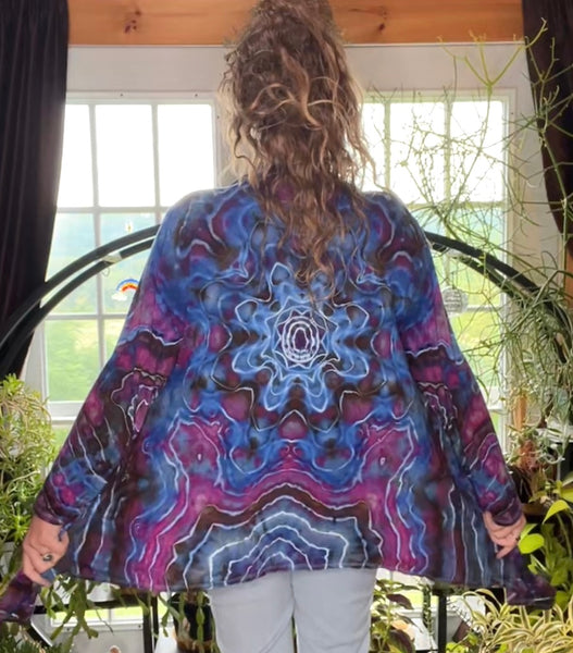 Tie dye cardigan, duster 