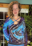 L Tie Dye Strappy Top