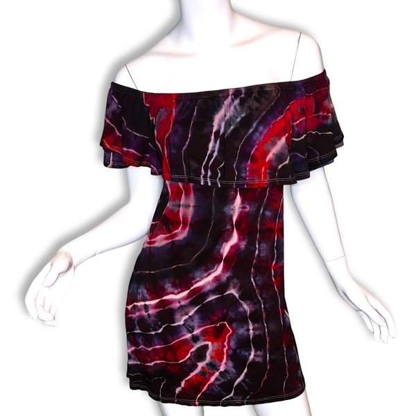 Large Mini Flounce Dress