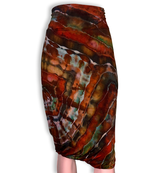 3X Tie Dye Midi Skirt