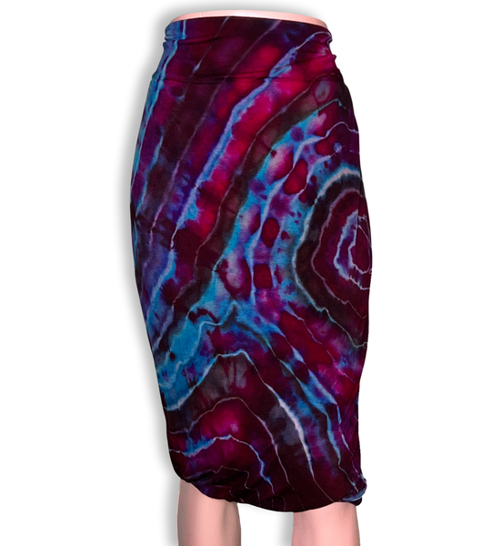 3X Tie Dye Midi Skirt