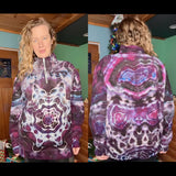 L/XL Tie Dye Quarter Zip Pullover